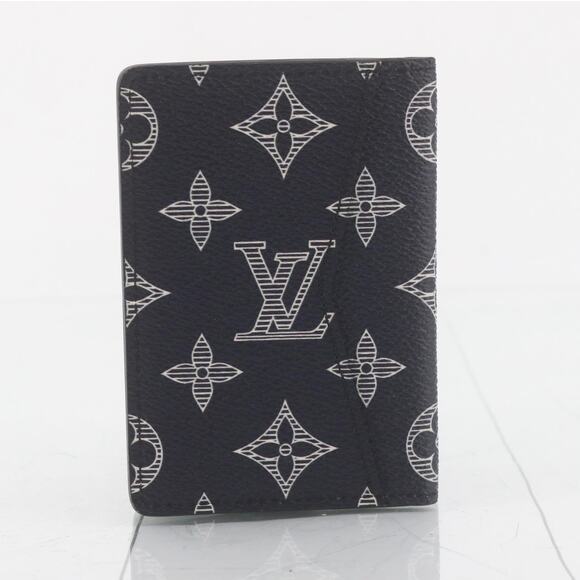 Louis Vuitton Chapman Pocket Organizer wallet Monogram LV Rhino Navy Blue w/box - Picture 3 of 12
